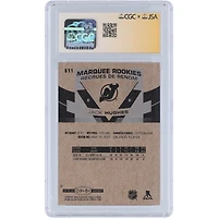 Carte de recrue autographiée Jack Hughes (New Jersey Devils) 2019-20 O-Pee-Chee Marquee Rookies n° 611, certifiée CGC Fanatics Witnessed Auto 10