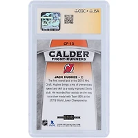 Jack Hughes New Jersey Devils Autographed 2019-20 O-Pee-Chee Platinum Calder Front-Runners #CF-15 CGC Fanatics Witnessed Authenticated /10 Rookie Card