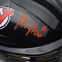 Jack Hughes New Jersey Devils Mini casque noir dédicacé