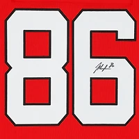 Maillot premium dédicacé par Jack Hughes des Devils du New Jersey, Red Fanatics
