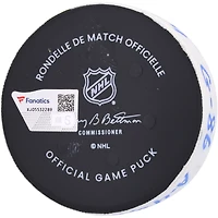 Jack Hughes New Jersey Devils Game-Used Goal Puck from December 2, 2024 vs. New York Rangers