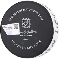 Jakub Zboril New Jersey Devils Game-Used Goal Puck vs. New York Rangers on October 1, 2024