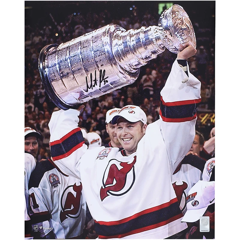 Martin Brodeur New Jersey Devils Autographed 16" x 20" Raising Cup Photograph