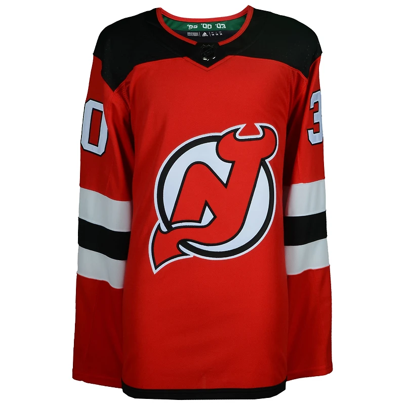 Martin Brodeur New Jersey Devils Autographed Red Adidas Authentic