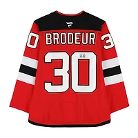 Maillot rouge autographié de Martin Brodeur, des Devils du New Jersey (Fanatics Premium)