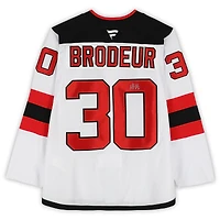 Martin Brodeur New Jersey Devils Autographed White Fanatics Premium Jersey