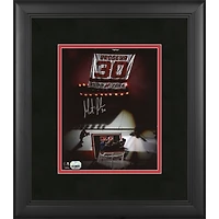 Martin Brodeur New Jersey Devils Framed Autographed 8" x 10" Jersey Retirement Night Banner Raising Photograph