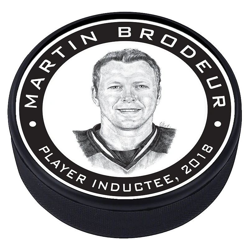 Martin Brodeur Devils du New Jersey - Rondelle de hockey texturée Legends Line