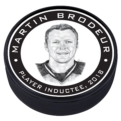 Martin Brodeur Devils du New Jersey - Rondelle de hockey texturée Legends Line