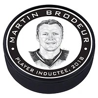 Martin Brodeur Devils du New Jersey - Rondelle de hockey texturée Legends Line
