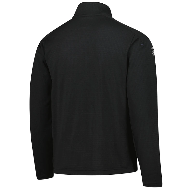 Veste polaire à quart de zip New Jersey Devils Authentic Pro noire Fanatics pour homme