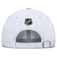 Casquette ajustable authentique Pro Hockey Fights Cancer des New Jersey Devils pour hommes Fanatics blanche