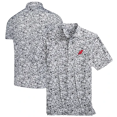 Men's johnnie-O Black/White New Jersey Devils Slapshot Polo