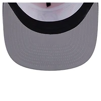 Casquette de golf ajustable New Era noire/rouge New Jersey Devils Throwback V-Dye pour homme