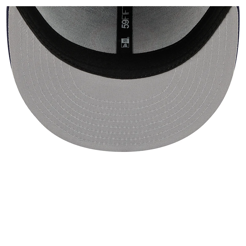 Casquette ajustée 59FIFTY Americana Fireworks des Devils du New Jersey pour homme de Era, bleu marine