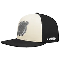 Men's Pro Standard  Cream/Black New Jersey Devils French Terry Snapback Hat
