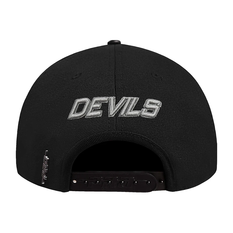 Casquette Snapback New Jersey Devils French Terry Pro Standard Crème/Noir pour homme