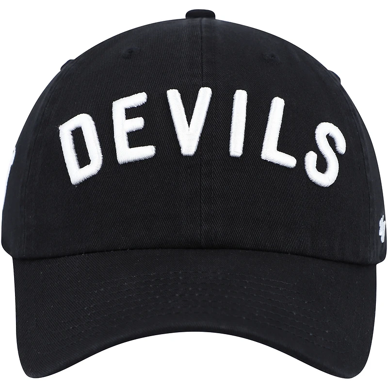 Men's '47 Black New Jersey Devils Clean Up Adjustable Hat