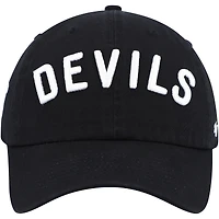 Men's '47 Black New Jersey Devils Clean Up Adjustable Hat