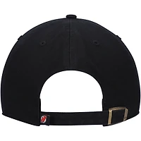 Men's '47 Black New Jersey Devils Primary Logo Clean Up Adjustable Hat