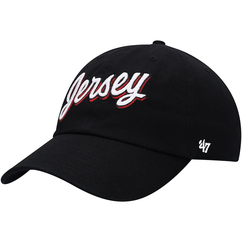 Casquette réglable Clean Up New Jersey Devils Script Jersey '47 noire pour homme