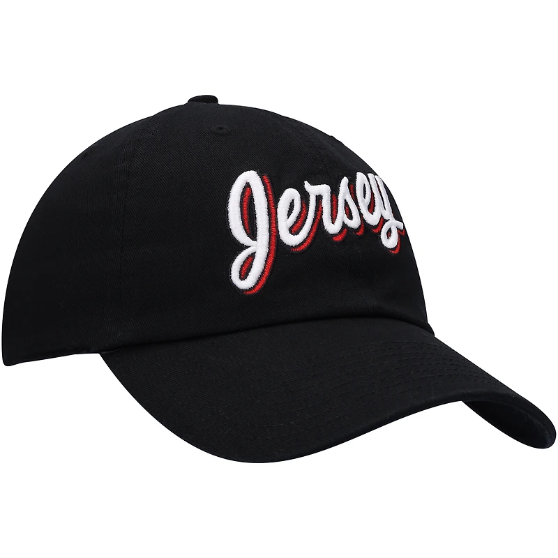 Casquette réglable Clean Up New Jersey Devils Script Jersey '47 noire pour homme