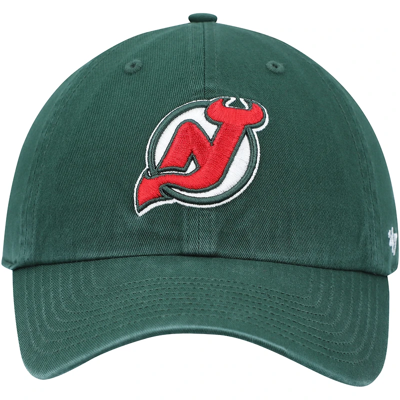 Casquette réglable '47 Green New Jersey Devils Clean Up pour homme