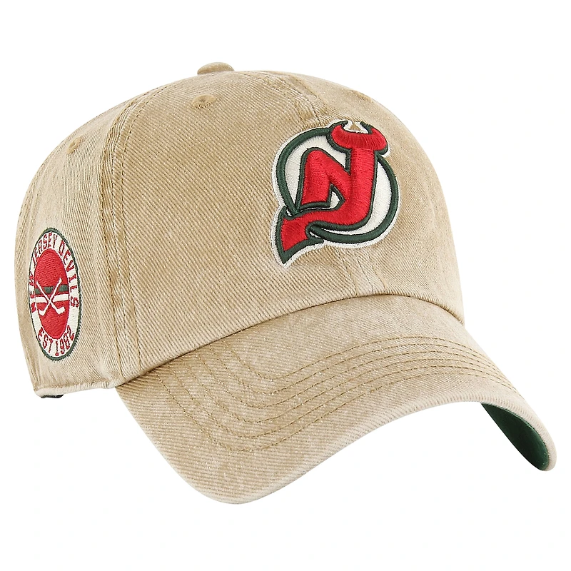 Casquette réglable '47 kaki New Jersey Devils Earldor Clean Up pour hommes