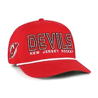 Men's '47 Red New Jersey Devils Byline Hitch Adjustable Hat