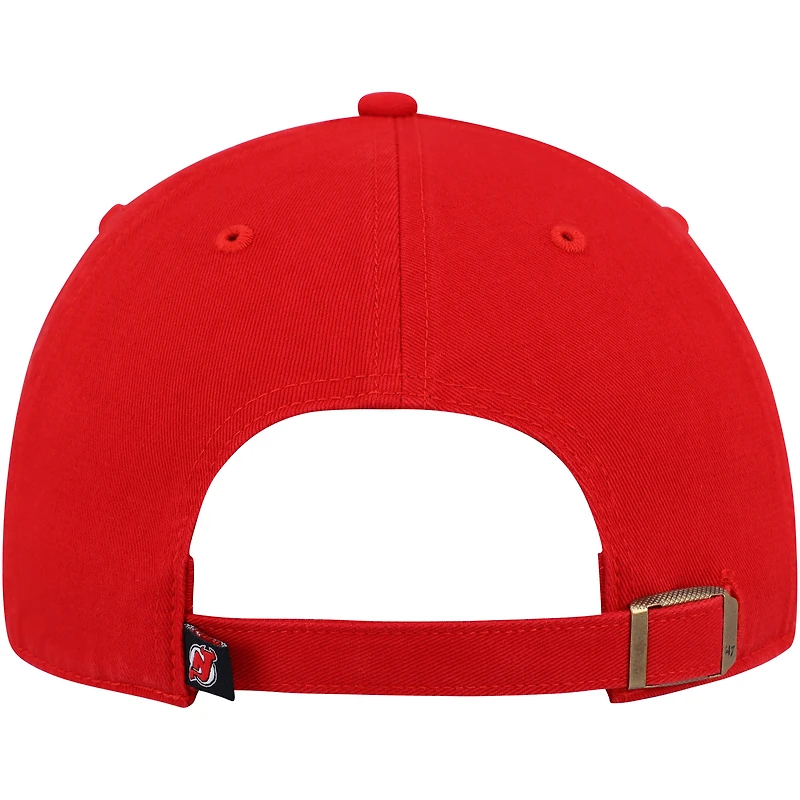 Casquette réglable '47 Red New Jersey Devils Clean Up pour homme