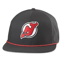 Casquette ajustable Buxton Pro Tech pour homme American Needle Black New Jersey Devils