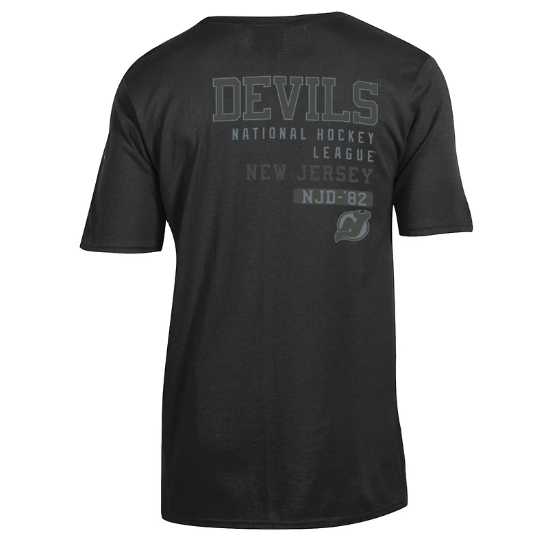Men's Champion  Black New Jersey Devils Tonal T-Shirt