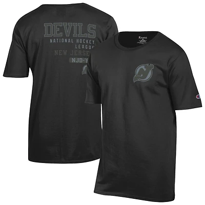 T-shirt noir ton sur Champion Devils du New Jersey pour homme