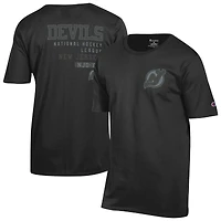 T-shirt noir ton sur Champion Devils du New Jersey pour homme