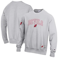 Sweat-shirt en molleton à tissage inversé Champion Gray New Jersey Devils pour homme
