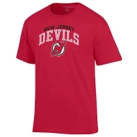 Men's Champion Red New Jersey Devils Primary Logo T-Shirt