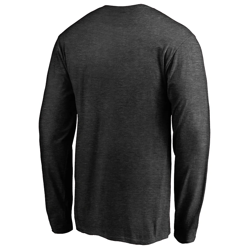 Men's Charcoal New Jersey Devils Victory Arch Long Sleeve T-Shirt
