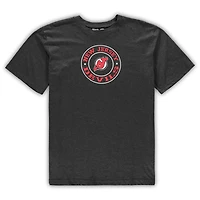 Men's Concepts Sport Red/Heathered Charcoal New Jersey Devils Big & Tall T-Shirt Shorts Sleep Set