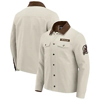 Men's Darius Rucker Collection by Fanatics Tan New Jersey Devils Midweight Canvas Full-Button Jacket