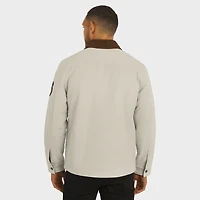 Veste en toile mi-lourde à boutons Darius Rucker Collection pour homme par Fanatics, couleur beige, New Jersey Devils