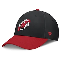 Men's Fanatics  Black/Red New Jersey Devils Flex Fit Hat