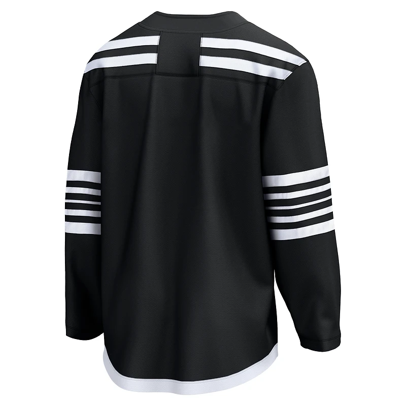 Maillot noir de l'équipe alternative Premier Breakaway des Devils du New Jersey marque Fanatics pour hommes