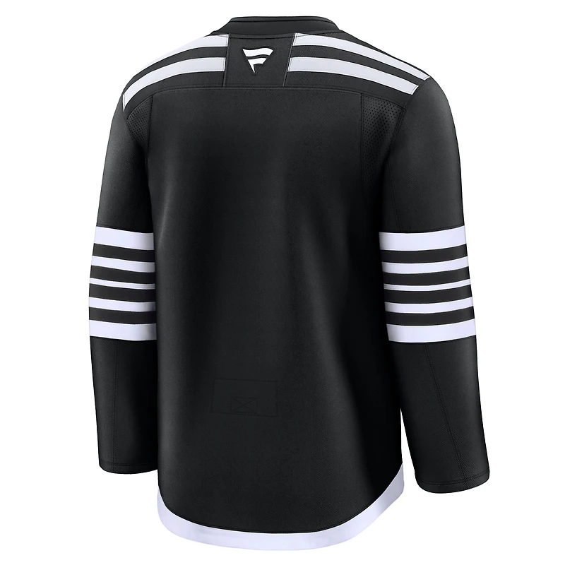 Maillot de qualité supérieure alternatif noir New Jersey Devils Fanatics pour hommes