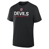 Men's Fanatics Black New Jersey Devils Authentic Pro Primary T-Shirt
