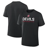 Men's Fanatics Black New Jersey Devils Authentic Pro Primary T-Shirt