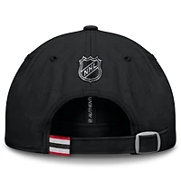 Casquette ajustable authentique Pro Prime Fanatics noire pour homme des New Jersey Devils