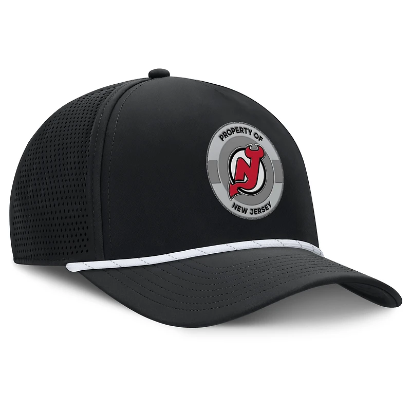 Casquette ajustable authentique Pro Rink des New Jersey Devils pour homme, noire, Fanatics