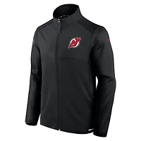 Veste polaire entièrement zippée New Jersey Devils Authentic Pro Rink pour homme Fanatics Black