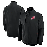 Men's Fanatics Black New Jersey Devils Authentic Pro Rink Full-Zip Coaches Jacket