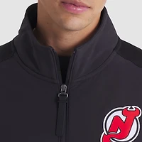 Veste zippée intégrale Pro Rink authentique noire des New Jersey Devils pour homme